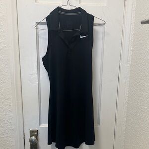 Nike Black Polo Tennis Dress Size Small